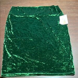LuLaRoe Green Pencil Skirt Knee-Length Night Out